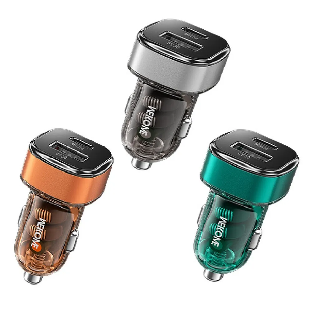 C45 Car Charger Adapter Fast Charging 43W USB A USB C Port Car
