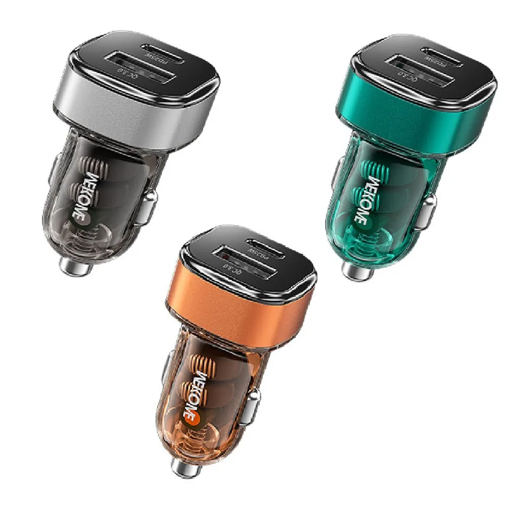 C45 Car Charger Adapter Fast Charging 43W USB A USB C Port Car