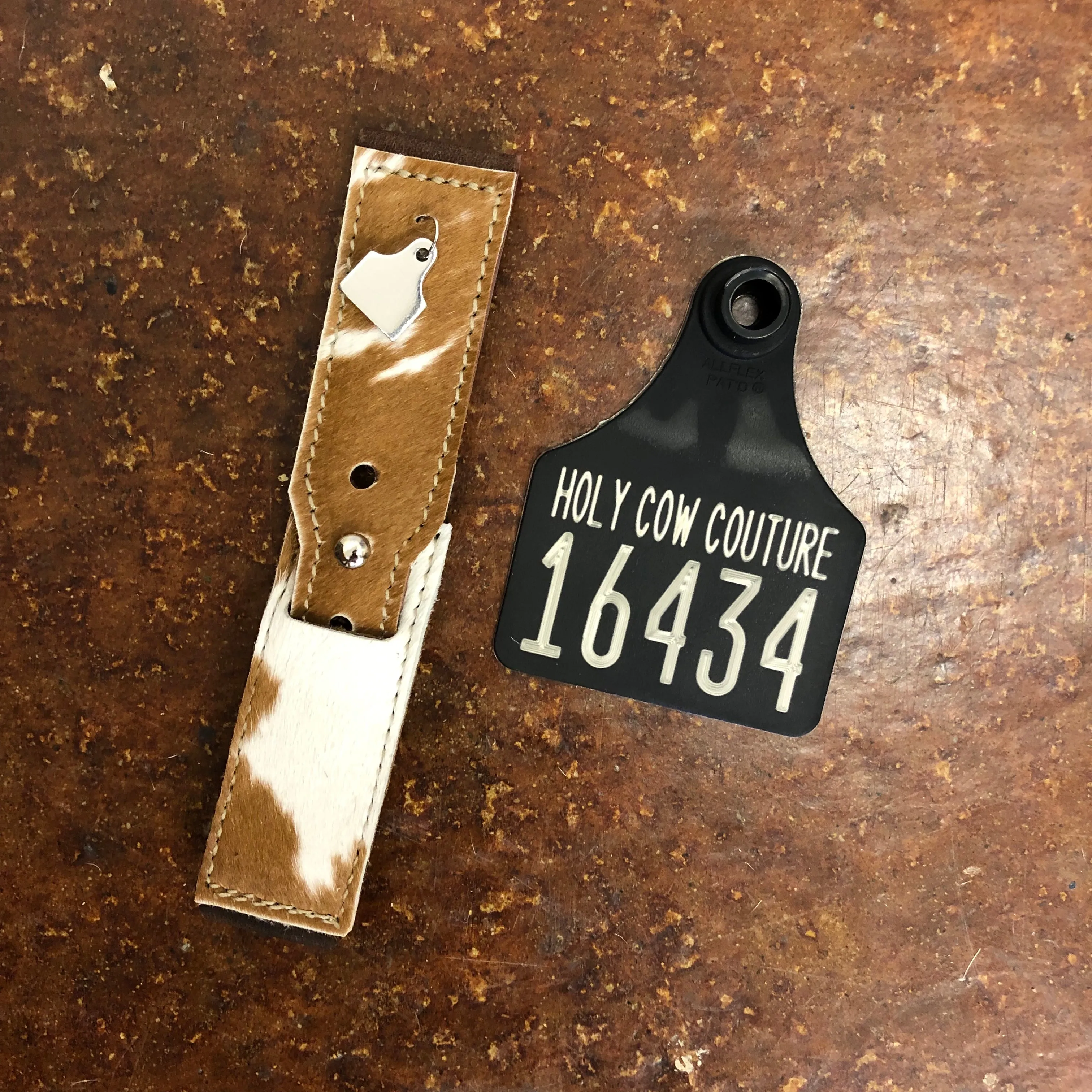 Calf Cowhide Apple Watch Band - Small #16434