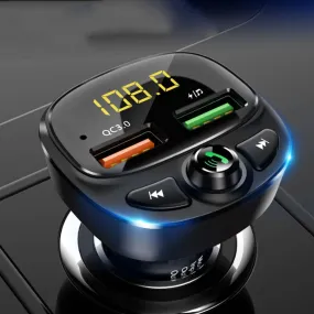 Car Mp3 Bluetooth-compatible Fast  Charger Dual Usb Car Cigarette