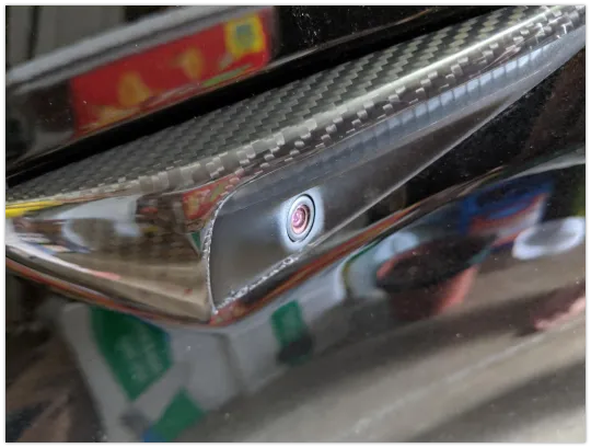 Carbon Fiber Side Markers Turn Signal Overlays for Tesla Model 3, S, and X