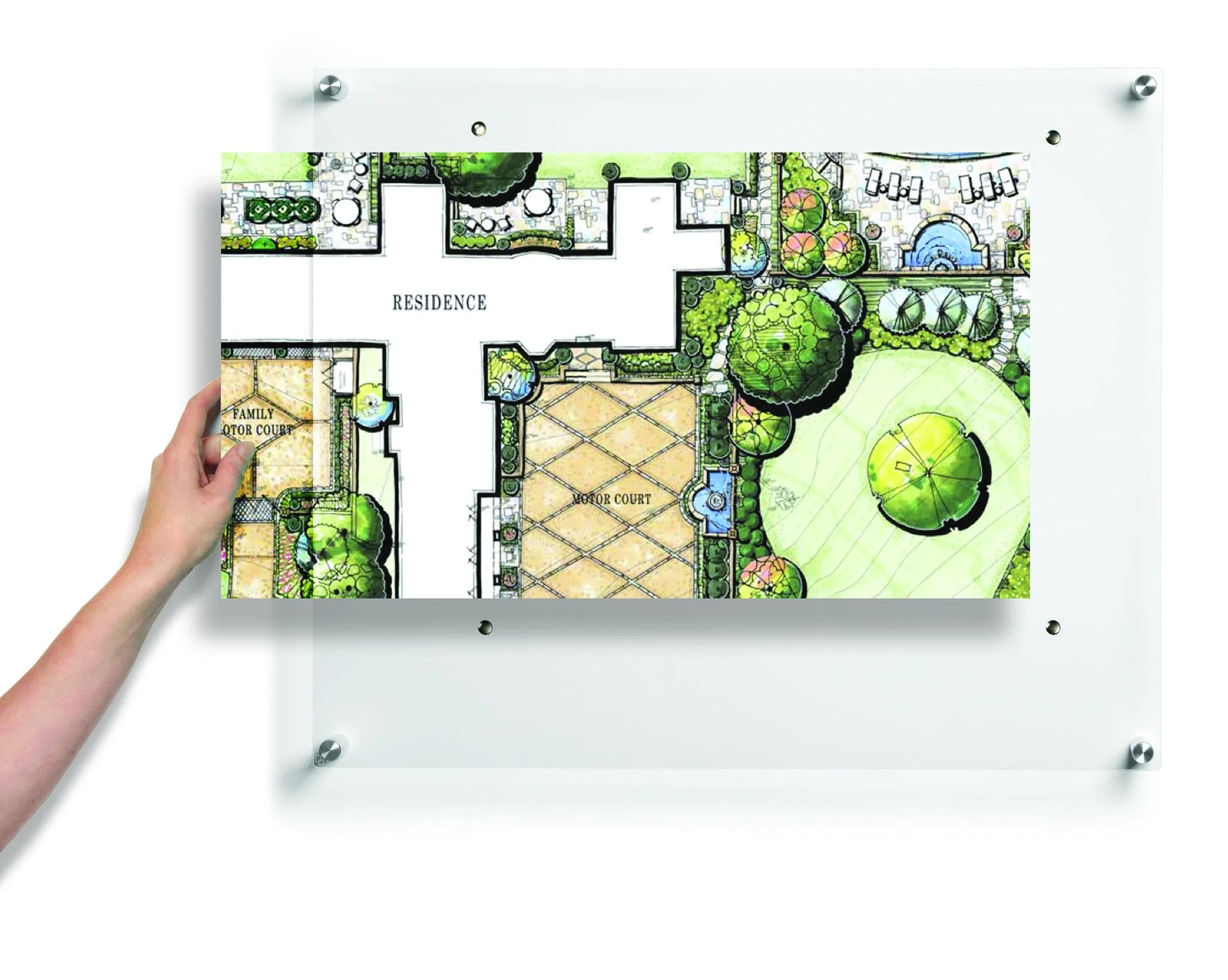 Case of 2 of 27 x 39" POP-XL Easy Change Acrylic Floating Frames   SILVER Hardware Magnets