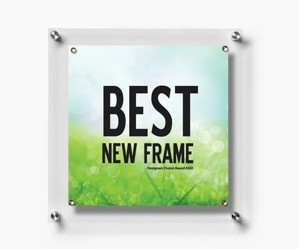 Case Pack of Five Units of 14" x 14" Changeable Wall Displays BeSquare