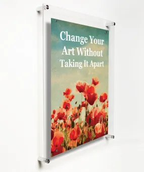 Case Pack of Four Units of 21x27 Popster-Plus Easy Change Float Frames   Magnets