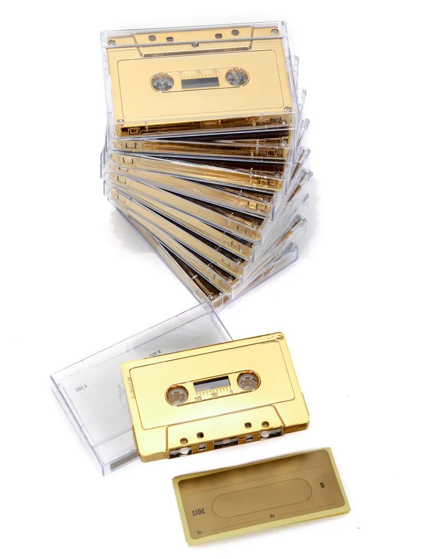 Cassette Tapes | Blank 60 Min 10-Pack | Gold CHROME
