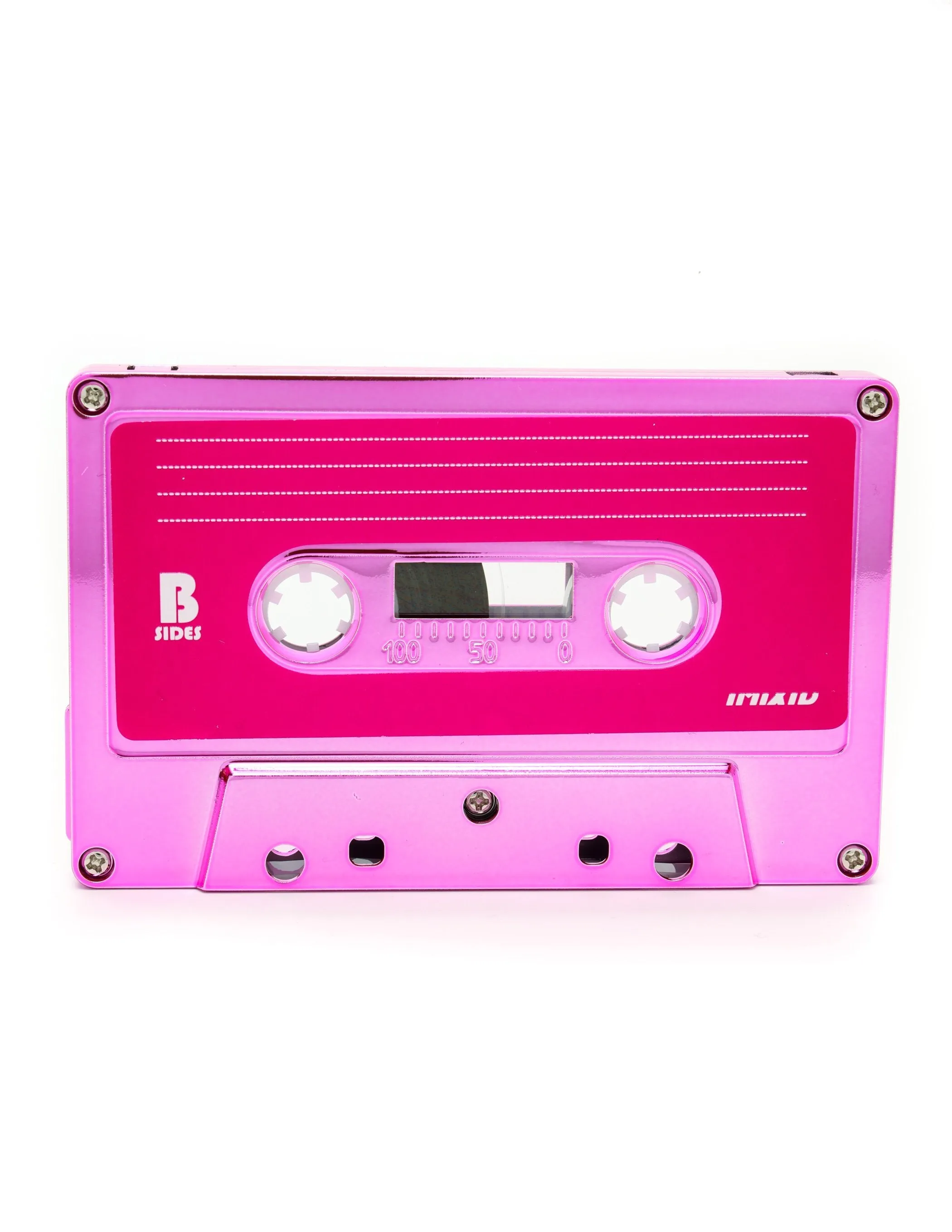 Cassette Tapes | Blank 60 Min 10-Pack | Pink Chrome