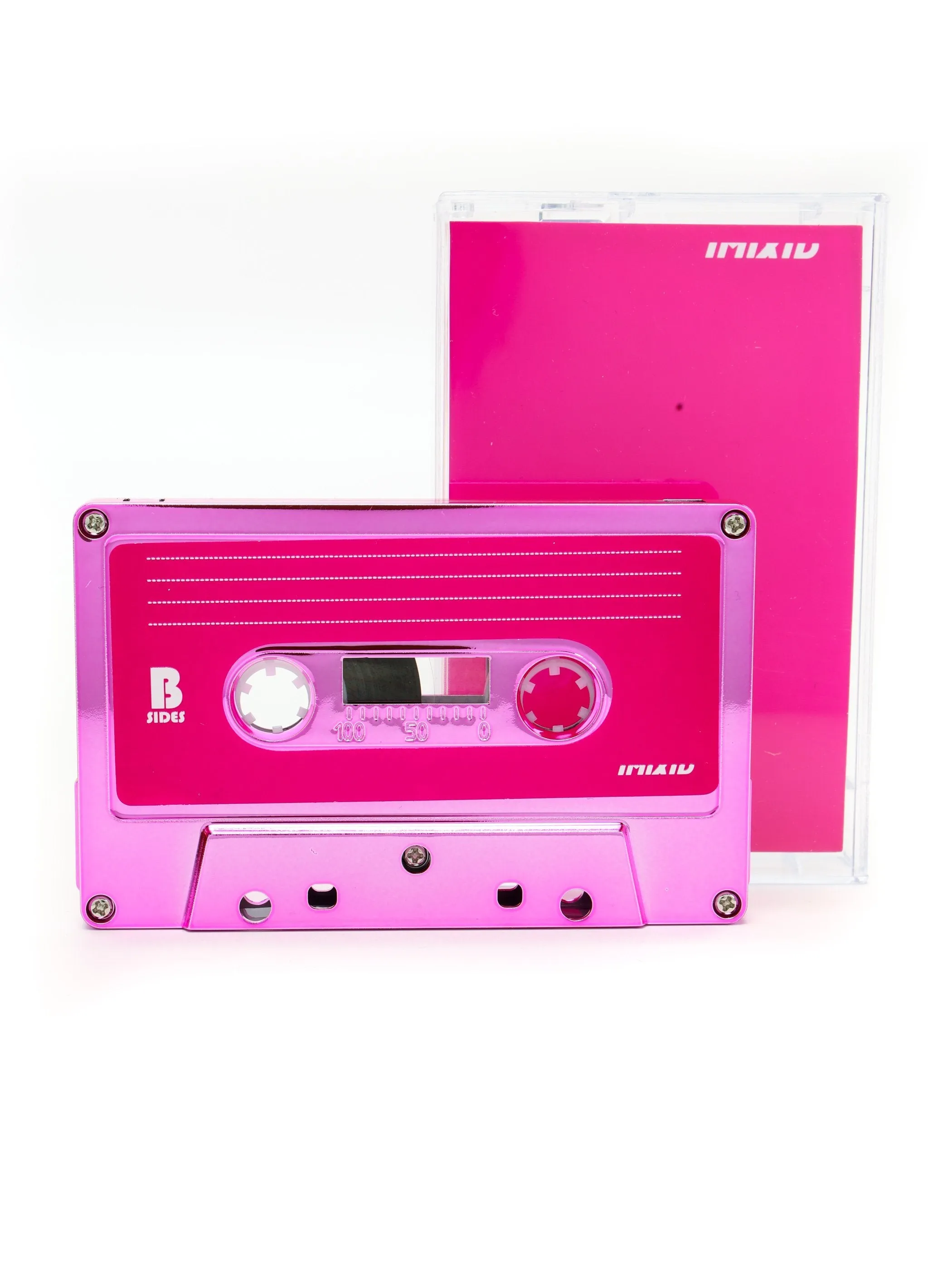Cassette Tapes | Blank 60 Min 10-Pack | Pink Chrome