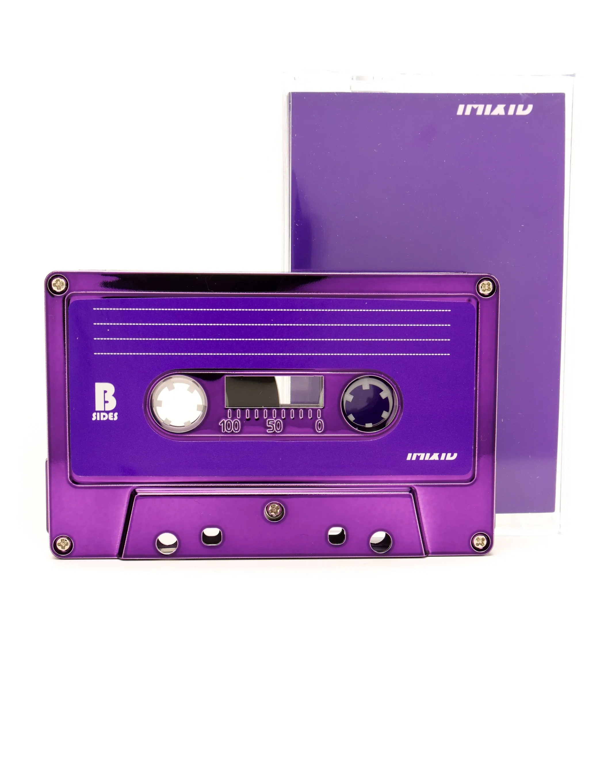 Cassette Tapes | Blank 60 Min 10-Pack | Purple Chrome
