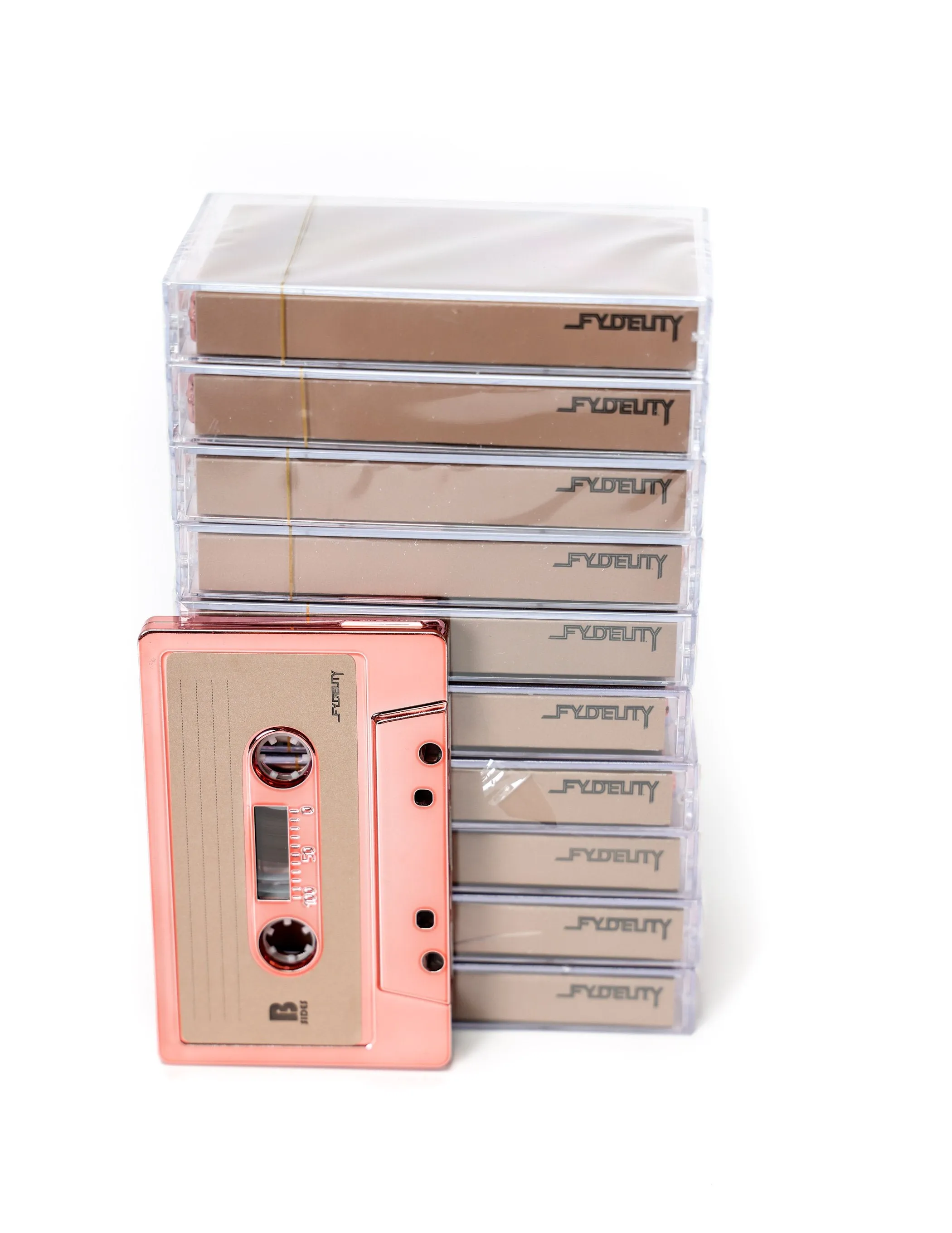 Cassette Tapes | Blank 60 Min 10-Pack | Rose Gold CHROME
