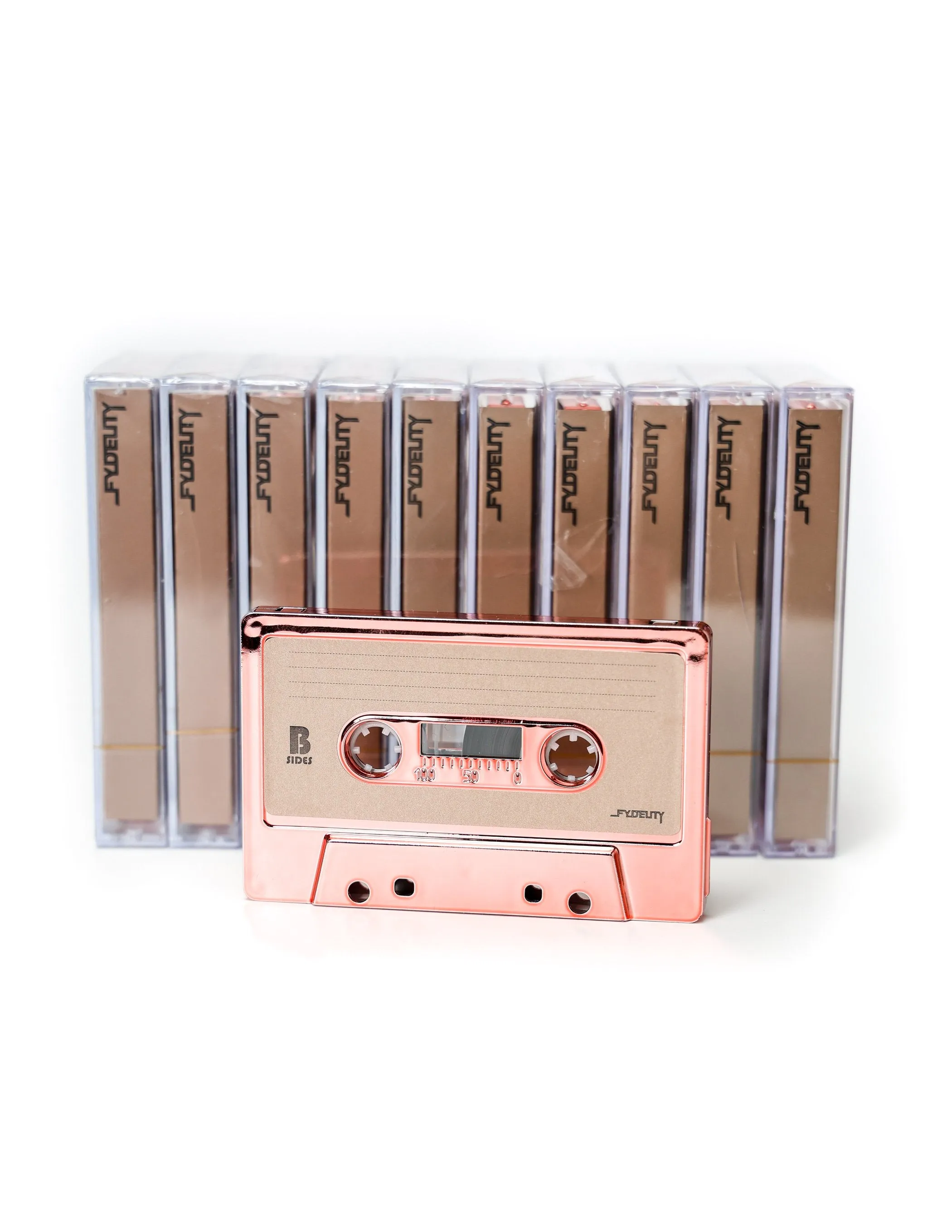 Cassette Tapes | Blank 60 Min 10-Pack | Rose Gold CHROME