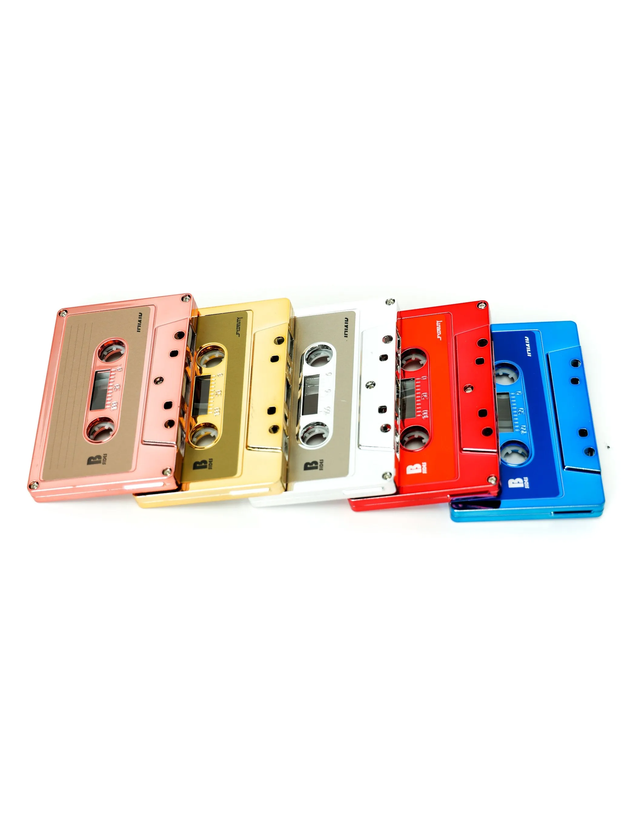 Cassette Tapes | Blank 60 Min 5-Pack | Assorted CHROME