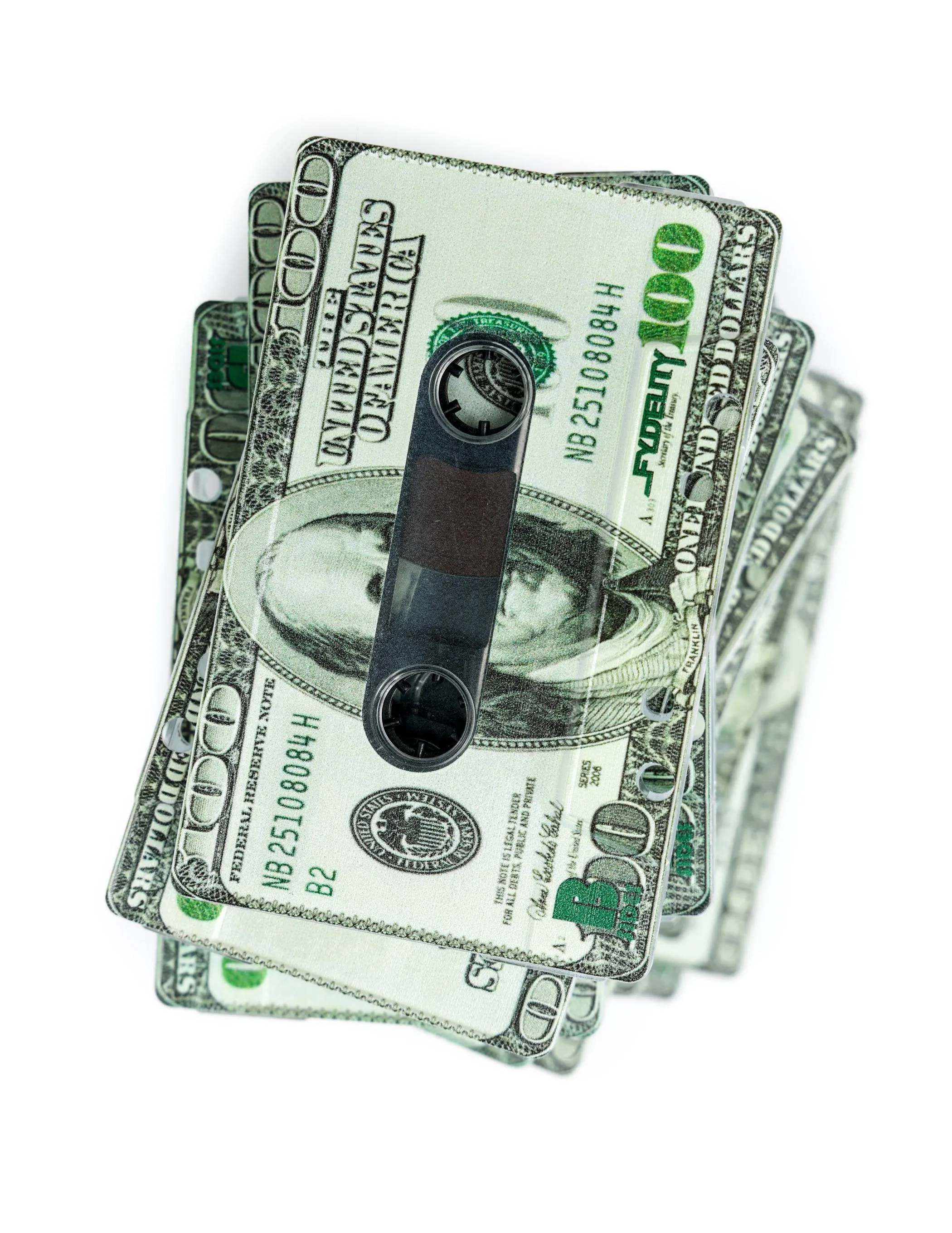 Cassette Tapes | Blank 60 Min 5-Pack | Benjamins $100