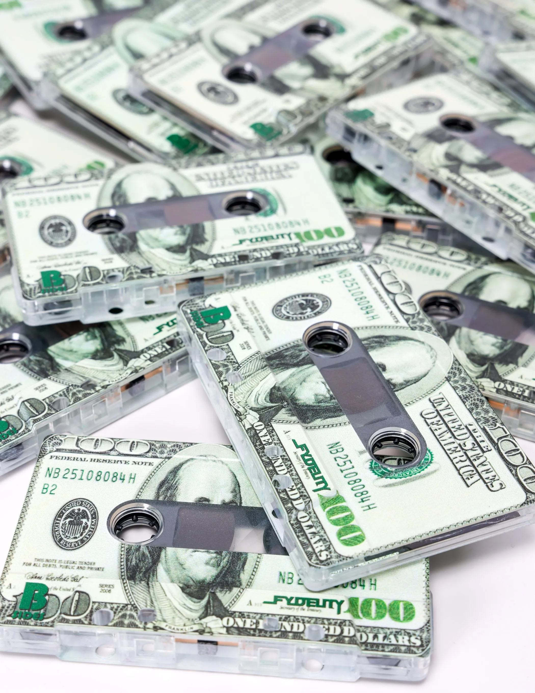 Cassette Tapes | Blank 60 Min 5-Pack | Benjamins $100