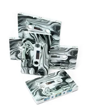 Cassette Tapes | Blank 60 Min 5-Pack | Black Swirl