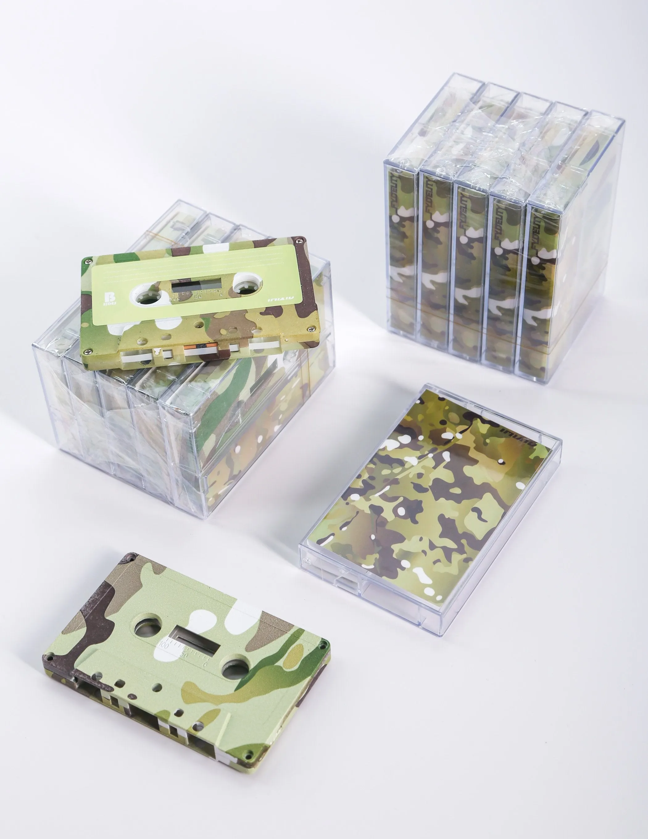 Cassette Tapes | Blank 60 Min 5-Pack | Camouflage