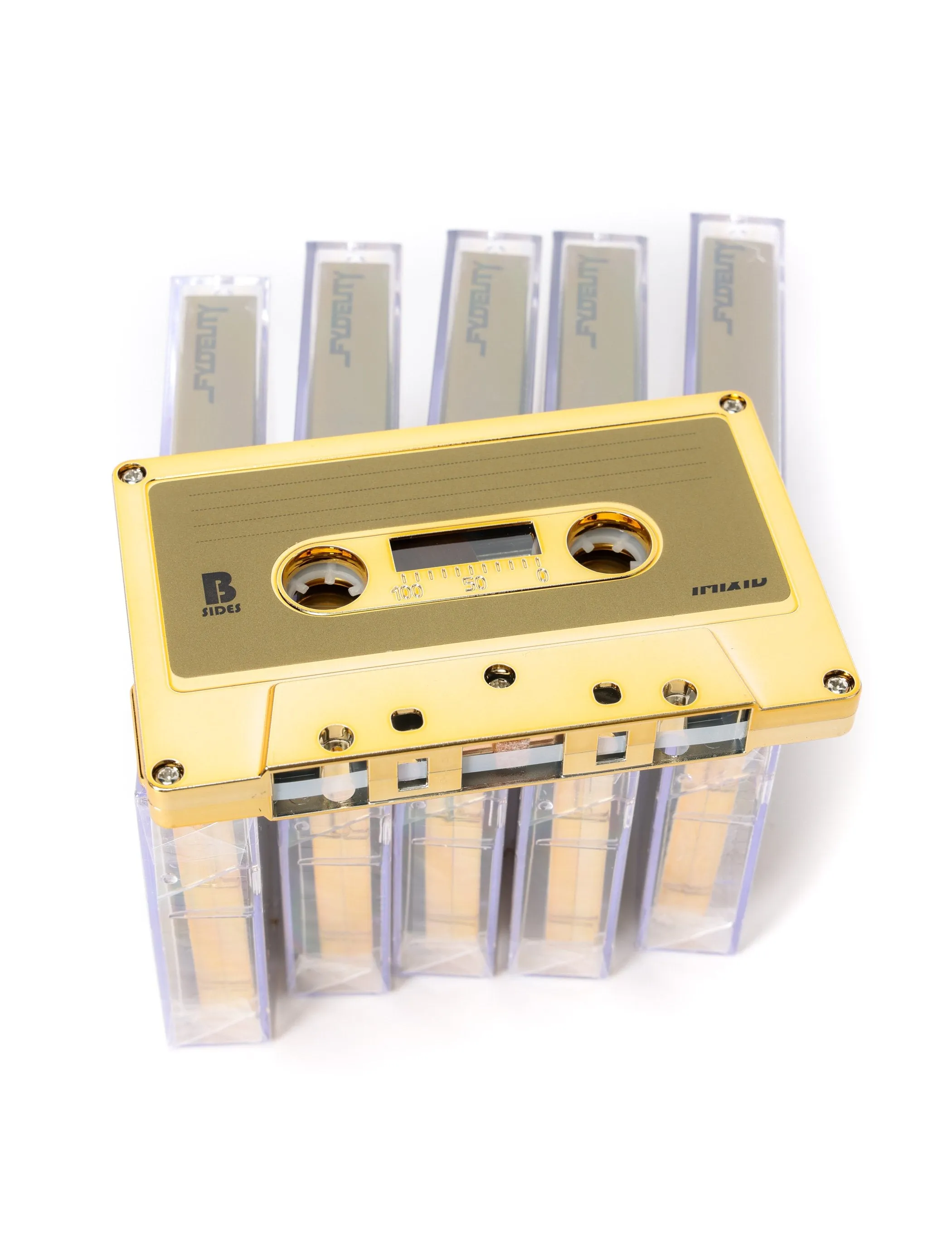 Cassette Tapes | Blank 60 Min 5-Pack | Gold CHROME