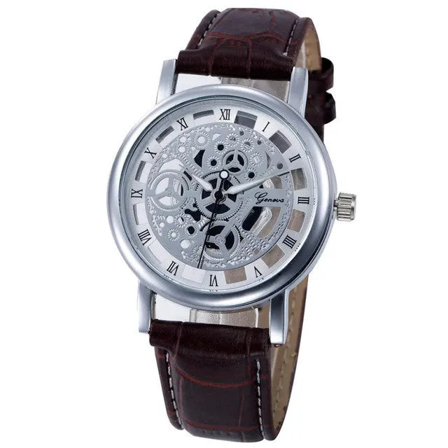 Casual  Faux Leather Men's Watches