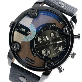 Christmas Gift Modern Large Size Watch Men Date Bracelet Watch Sports Wristwatch Military Luxury Leather Strap Big Male Clock