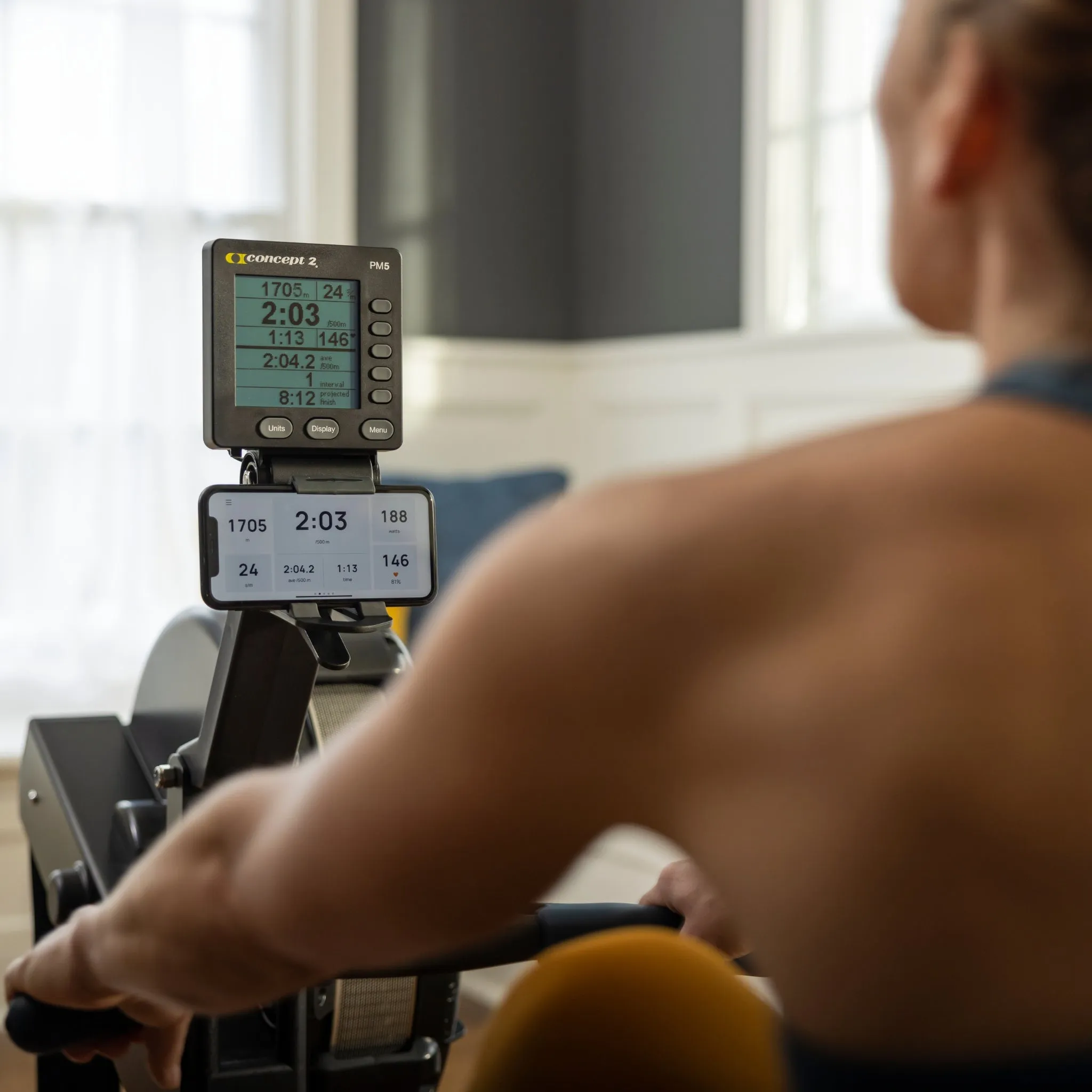 Concept2 RowErg Rowing Machine, 20" Seat Height