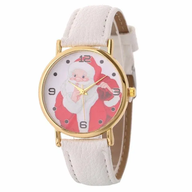 Creative  Santa Clause Pattern Women Watch
