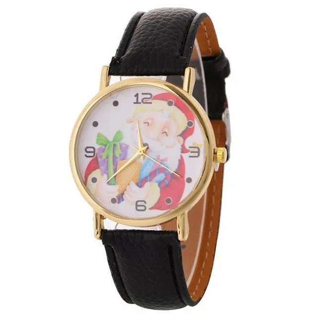 Creative  Santa Clause Pattern Women Watch