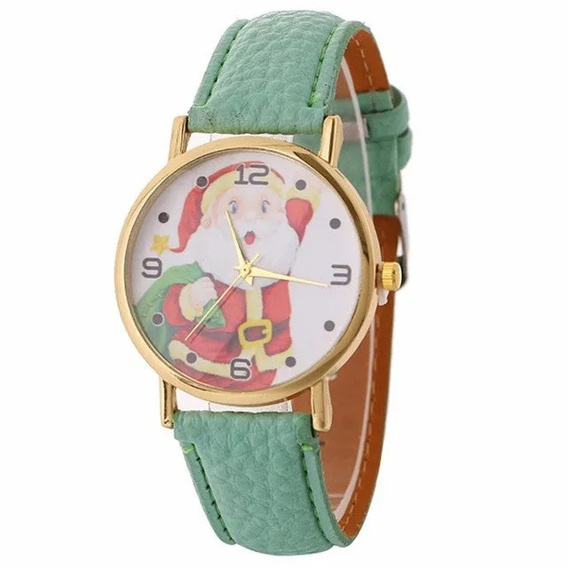 Creative  Santa Clause Pattern Women Watch