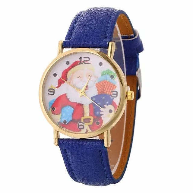 Creative  Santa Clause Pattern Women Watch