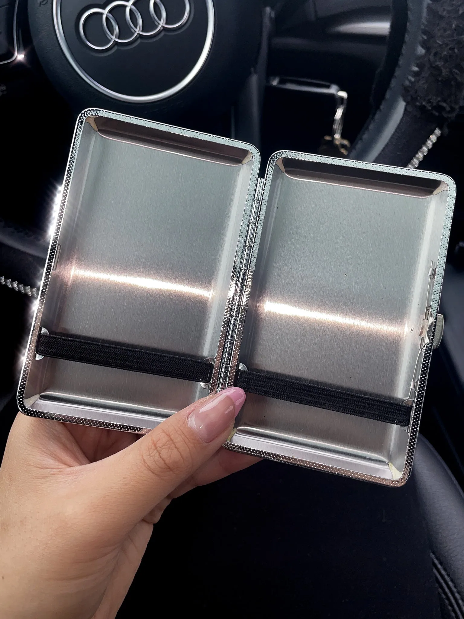 Crystal Rhinestone Pocket Portable Cigarette Case Box