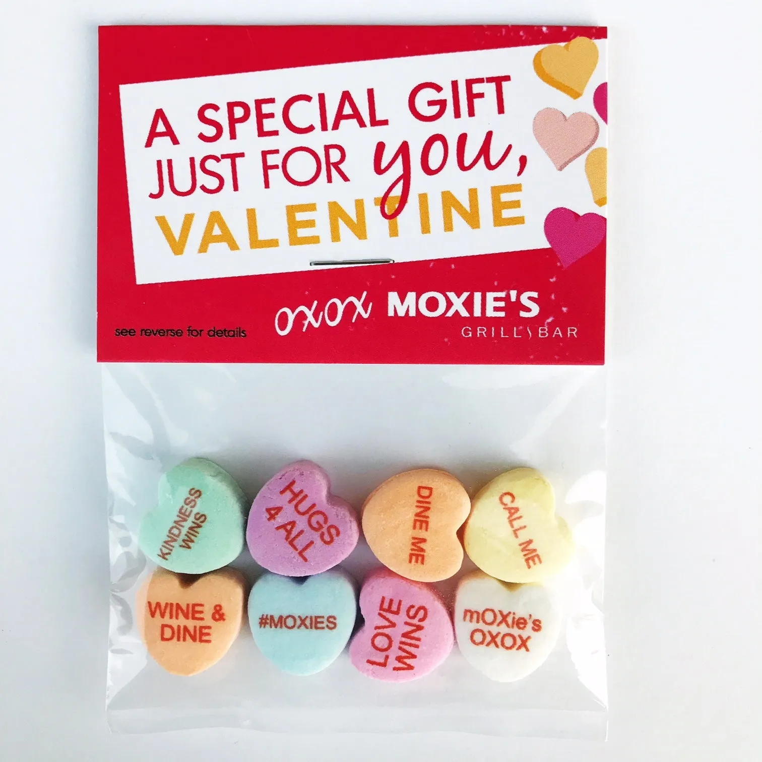 Customized Candy Hearts Personalized Bags - 8 Candies Per Bag (100 Bag Minimum)