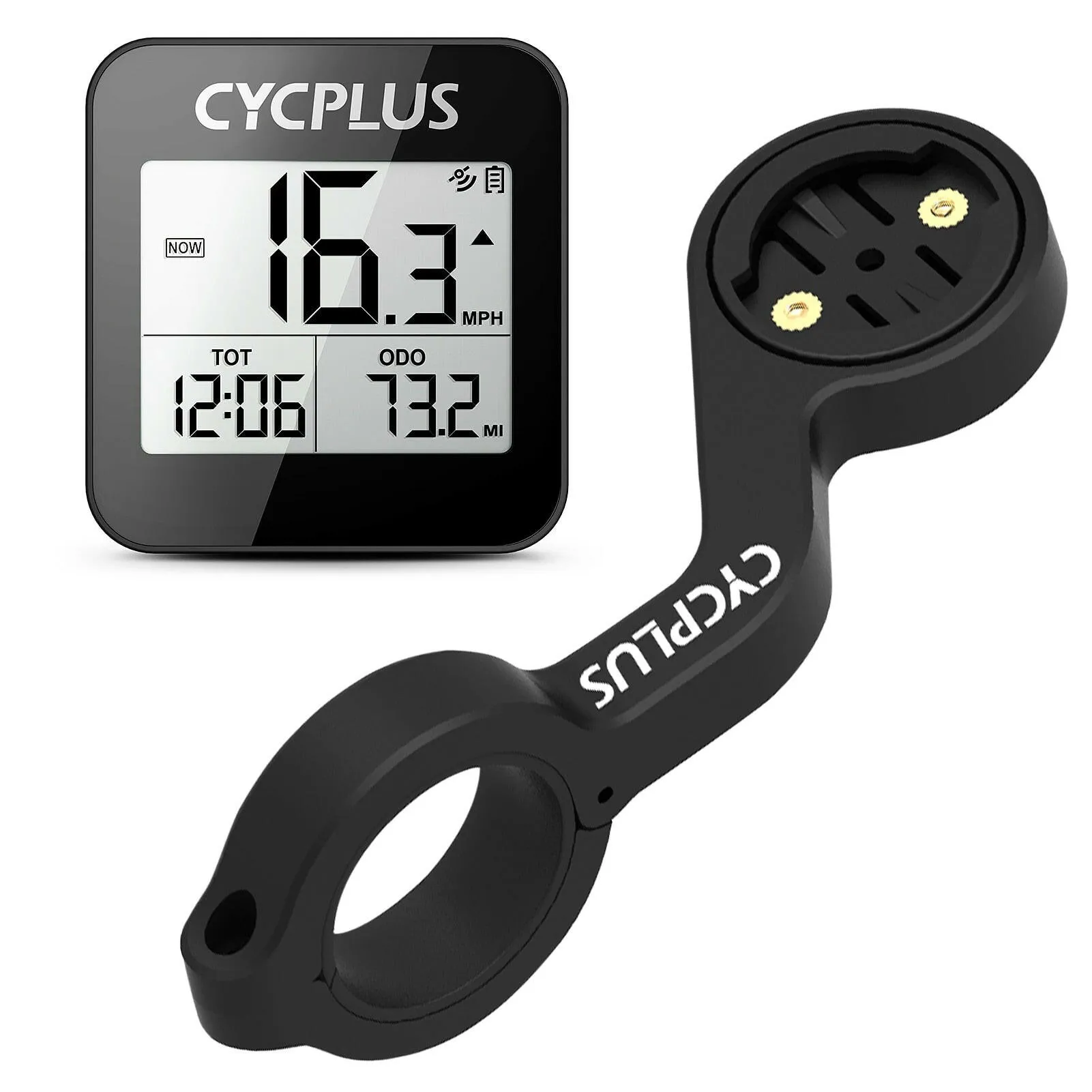 CYCPLUS G1 Wireless GPS Bike Computer Bicycle Speedometer with Mount Holder IPX6 Waterproof Cycling Speedometer Bike Accessories