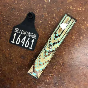 Embossed Leather Apple Watch Band - Large #16461