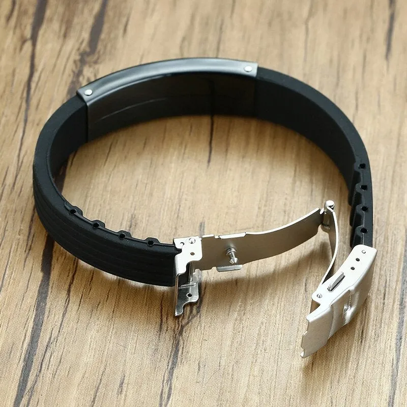 Emergency Alert ID Bracelet | Engraved ID Bracelet | Medical Alert Leather Bracelet | Men ID Bracelets | Women Id Bracelet | Kids Bracelets