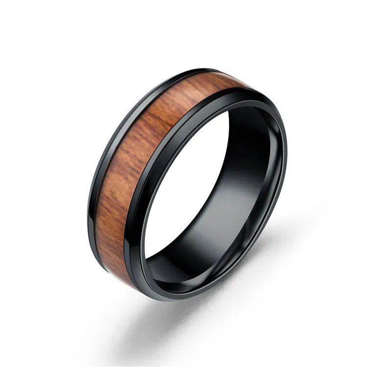 Engravable Wooden Matching Rings for Couples