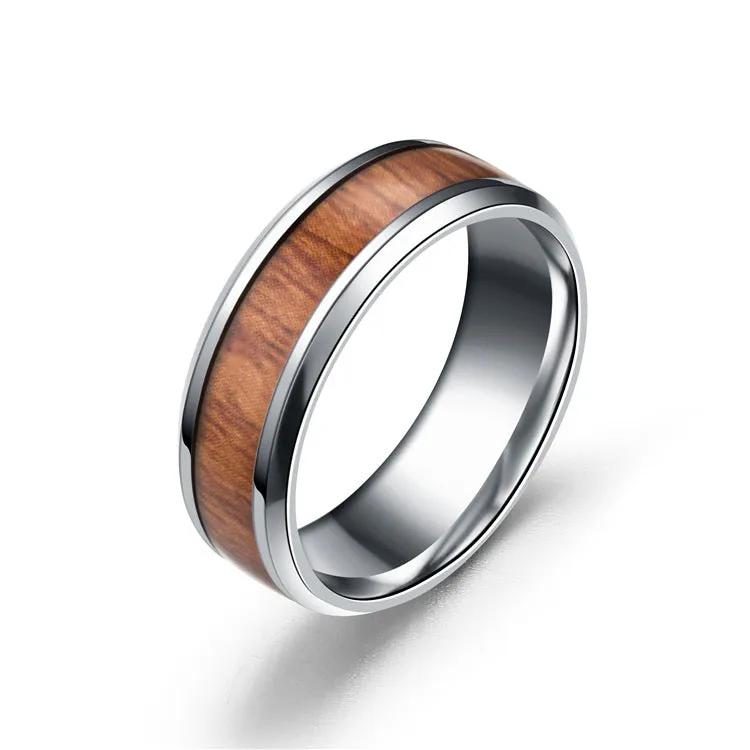 Engravable Wooden Matching Rings for Couples