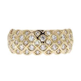 Five-Row Diamond Lattice Ring