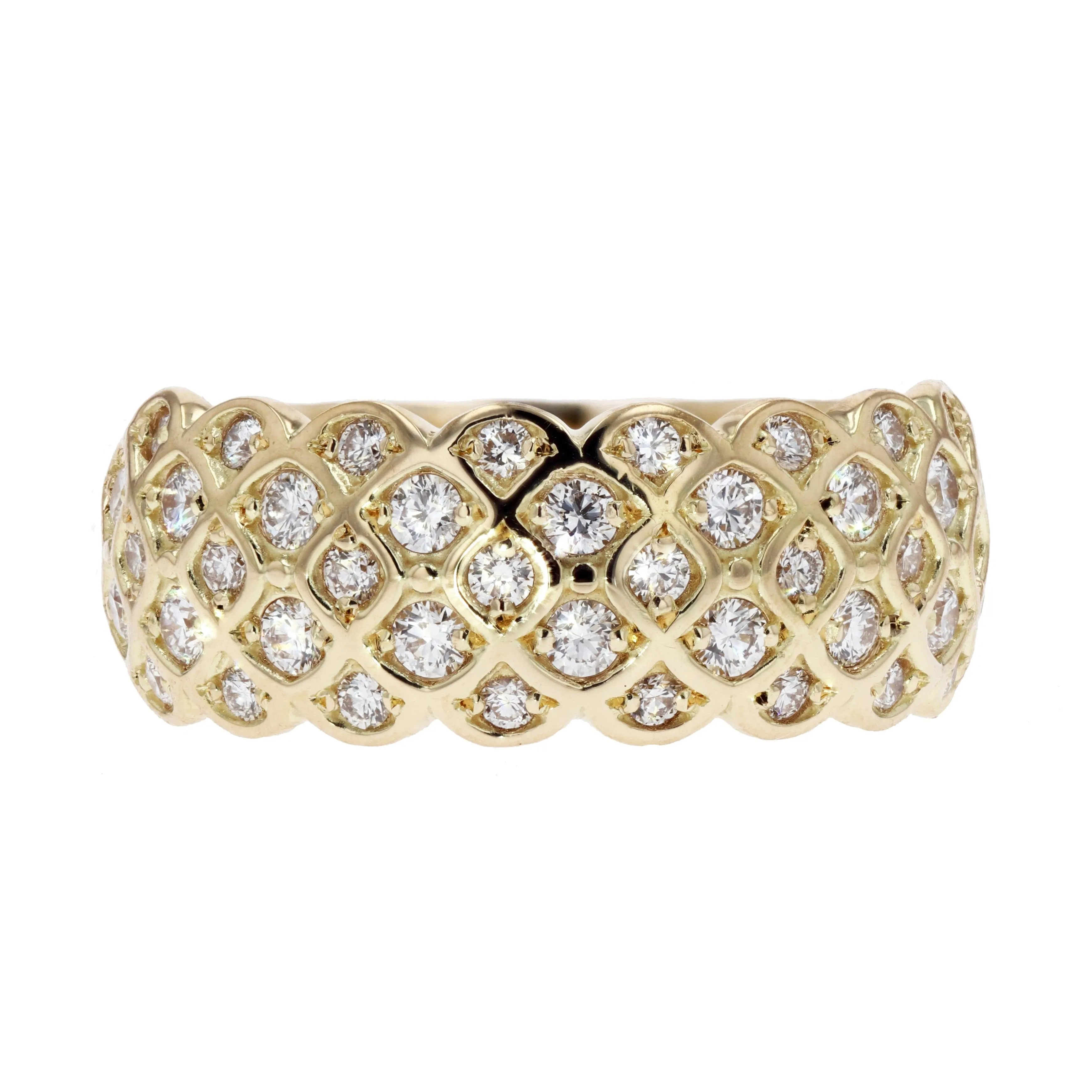 Five-Row Diamond Lattice Ring