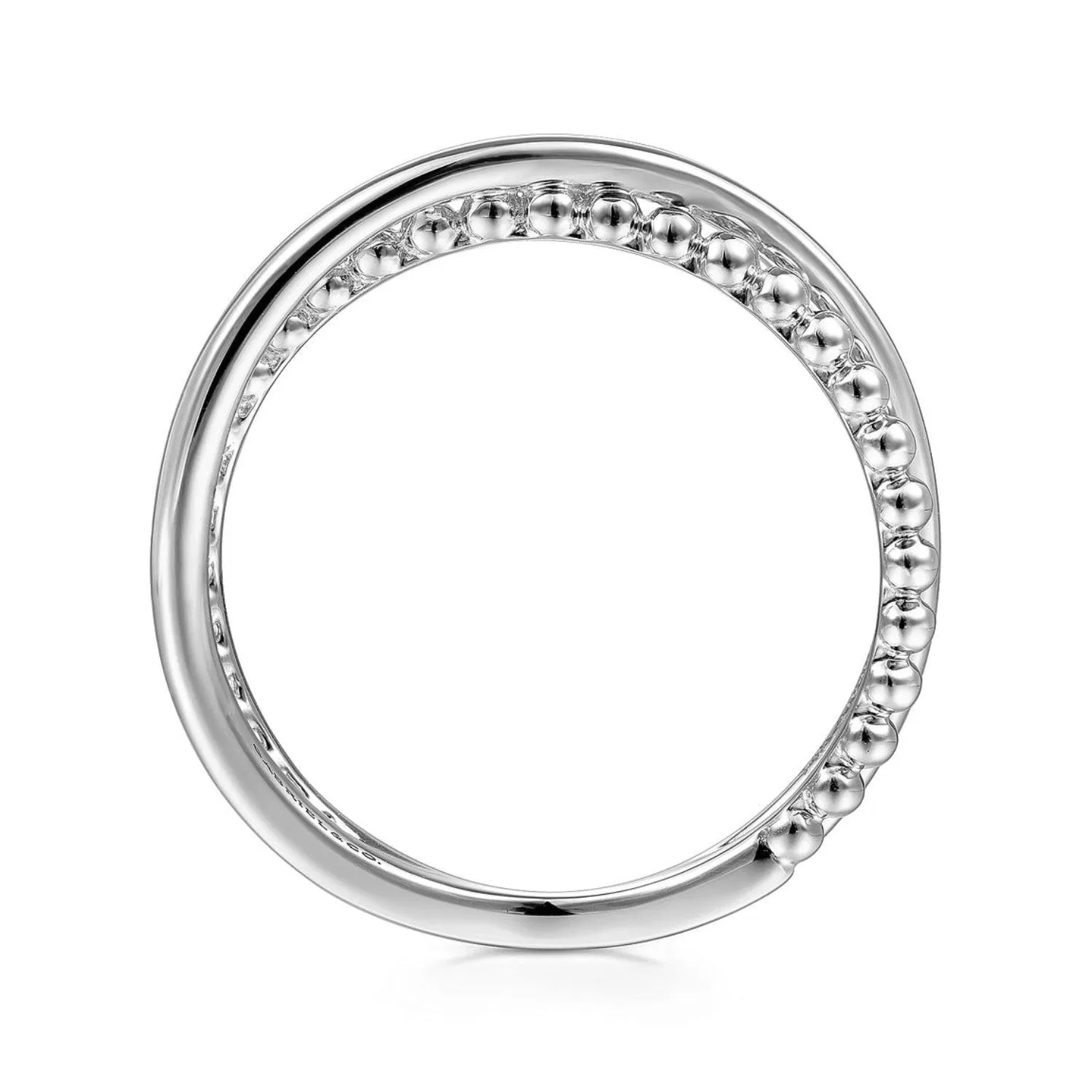 Gabriel & Co. Bujukan Ball Criss Cross Ring
