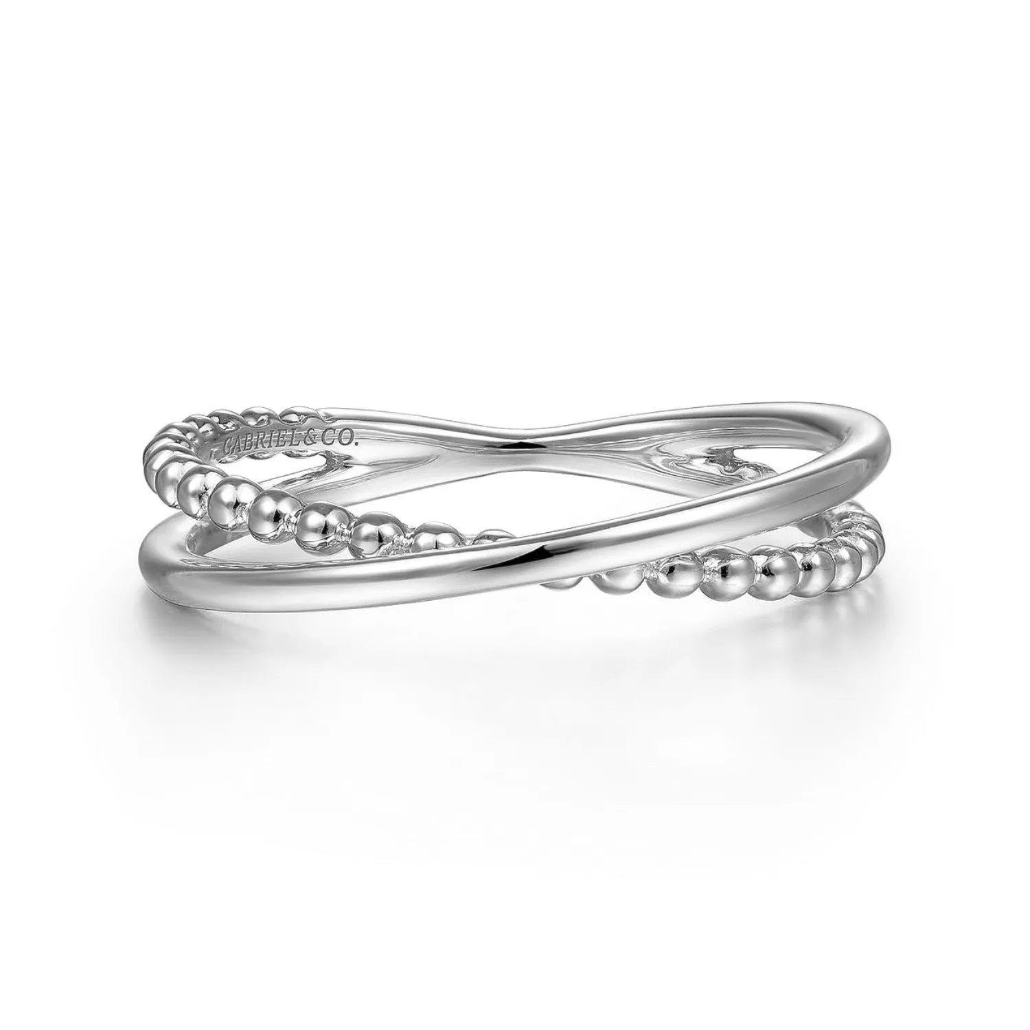 Gabriel & Co. Bujukan Ball Criss Cross Ring