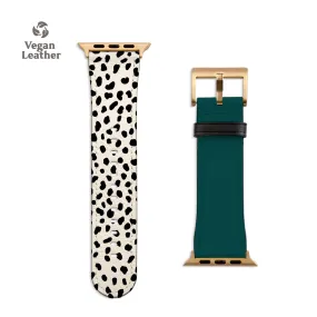 Geo Dalmatian Teal Apple Watch Strap
