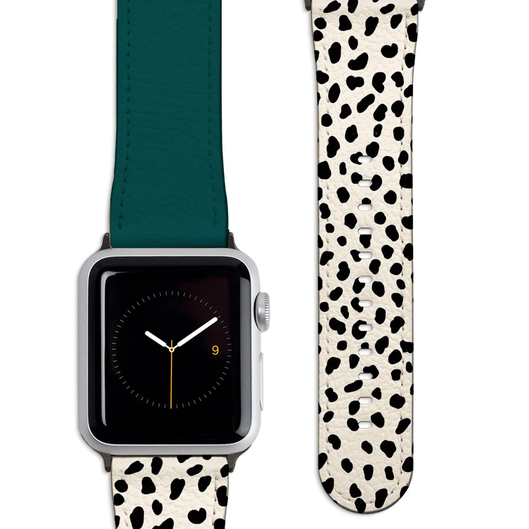 Geo Dalmatian Teal Apple Watch Strap