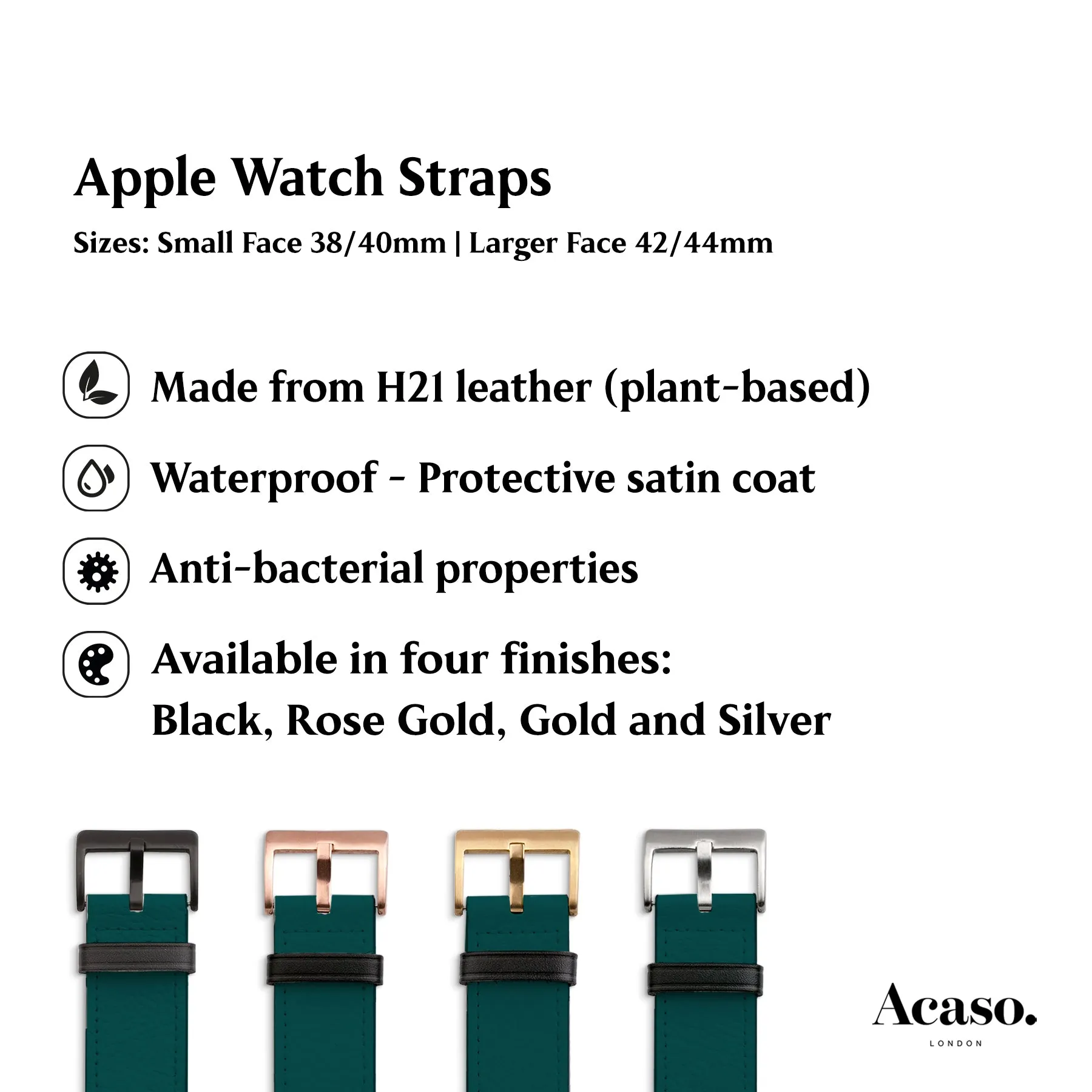 Geo Dalmatian Teal Apple Watch Strap