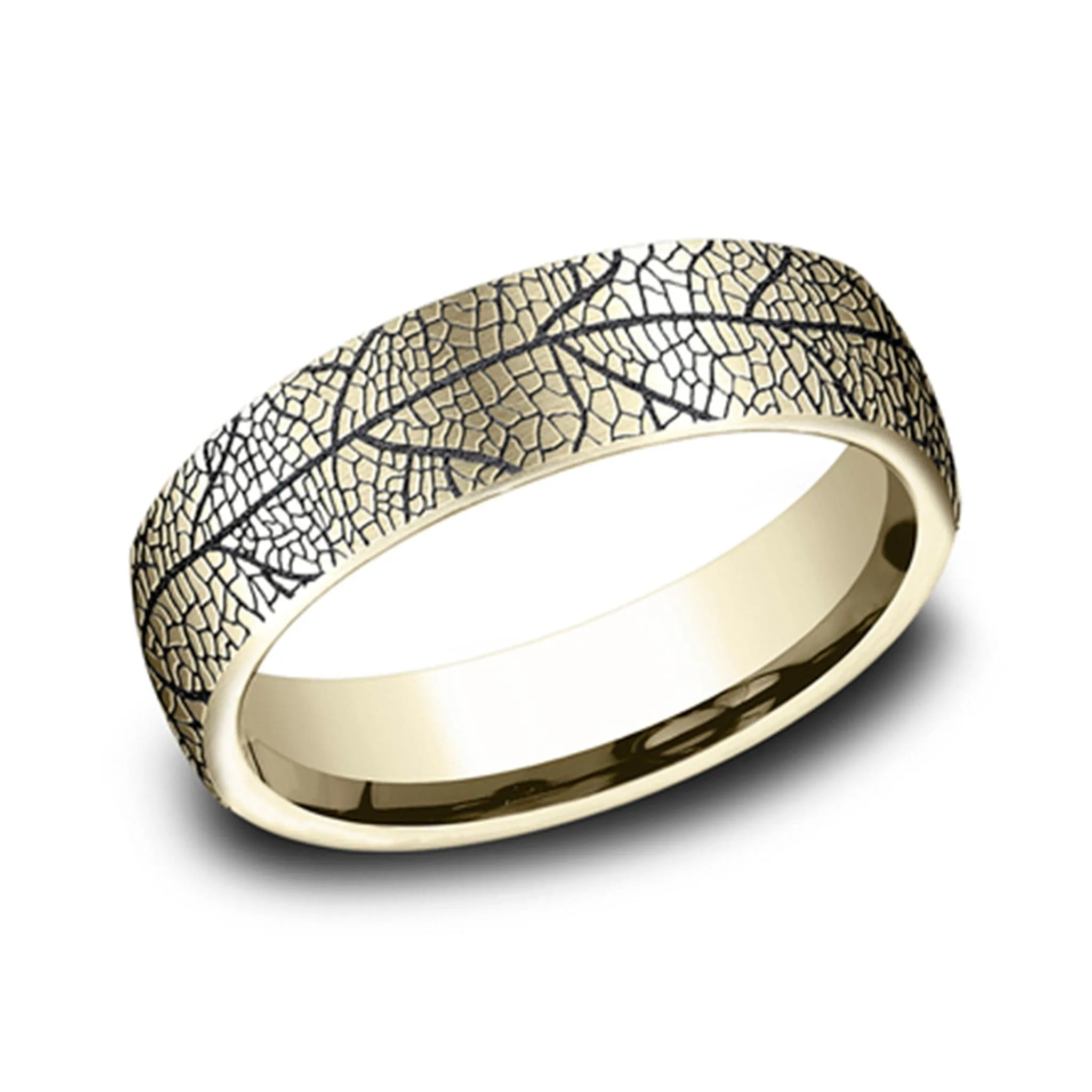 Gold Leaf Patterned Men's Band