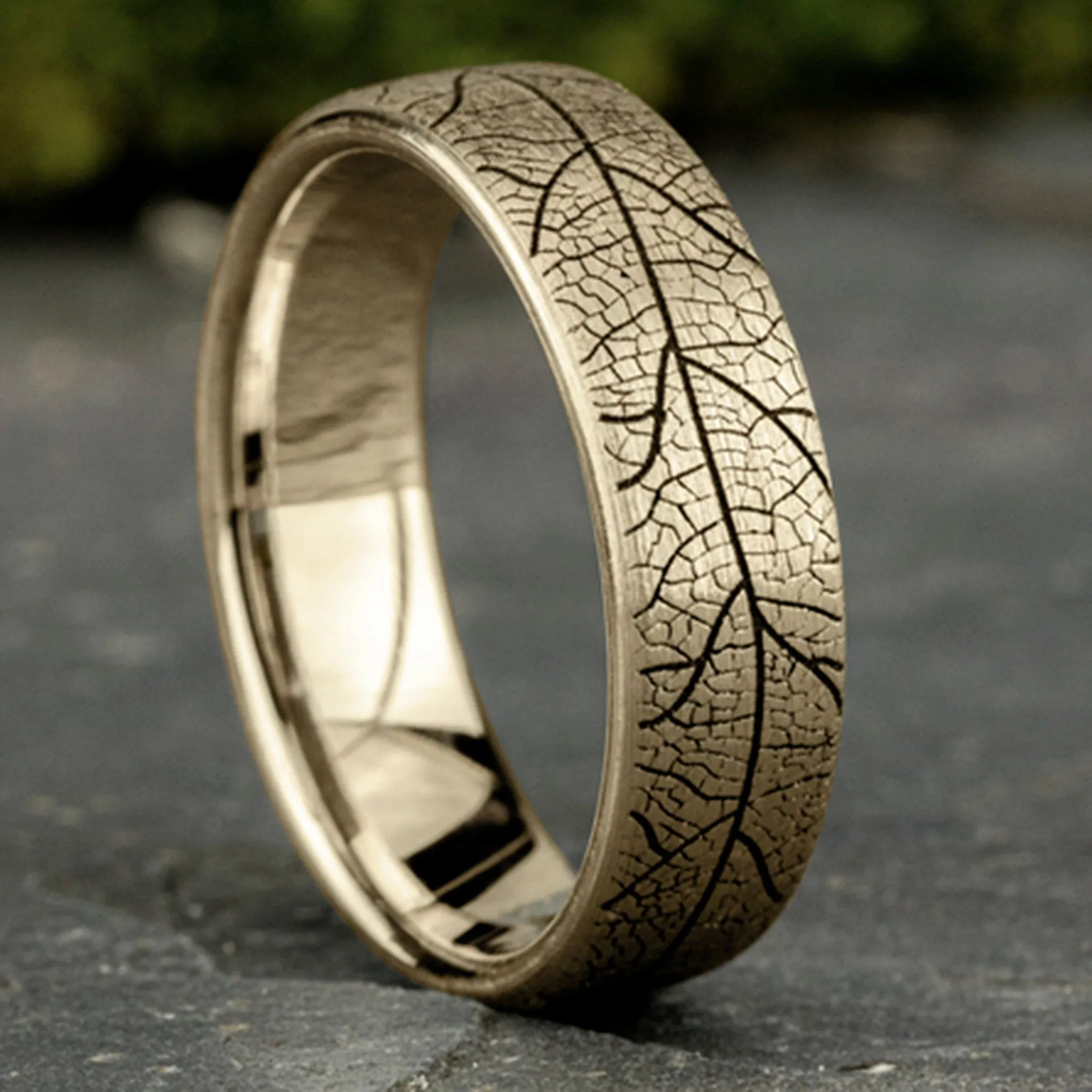 Gold Leaf Patterned Men's Band