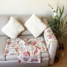 Hand Embroidered Kantha Quilt