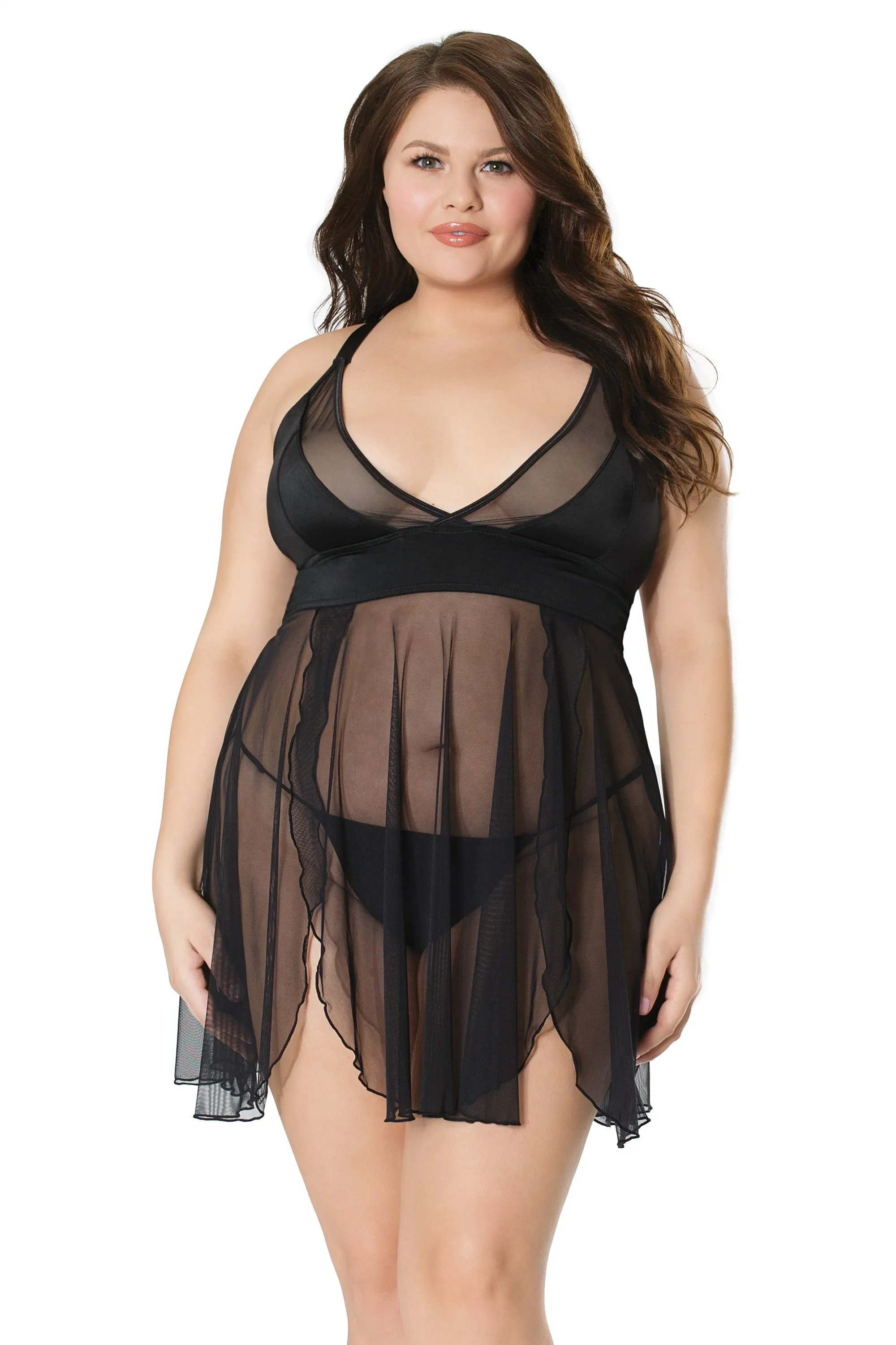 Hard to Hold On To Strappy Back Babydoll