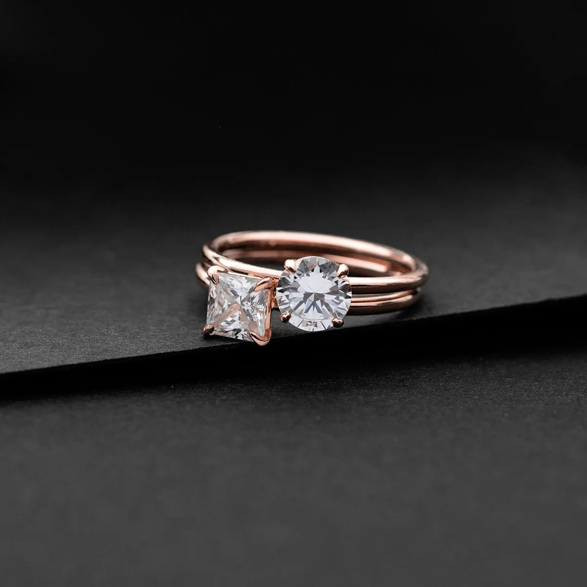 Hidden Halo Engagement Ring