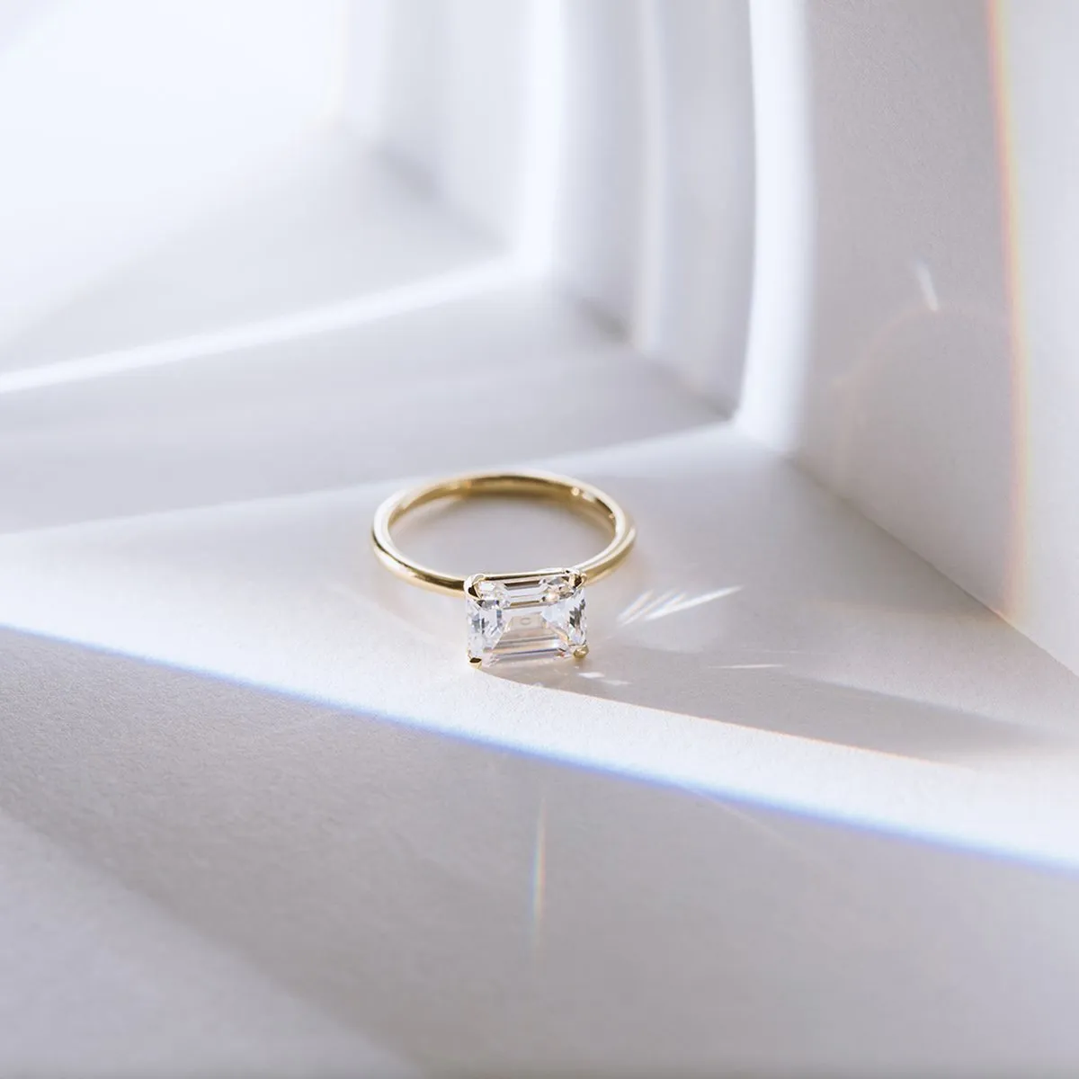 Hidden Halo Engagement Ring