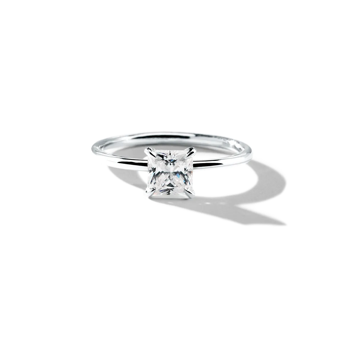 Hidden Halo Engagement Ring