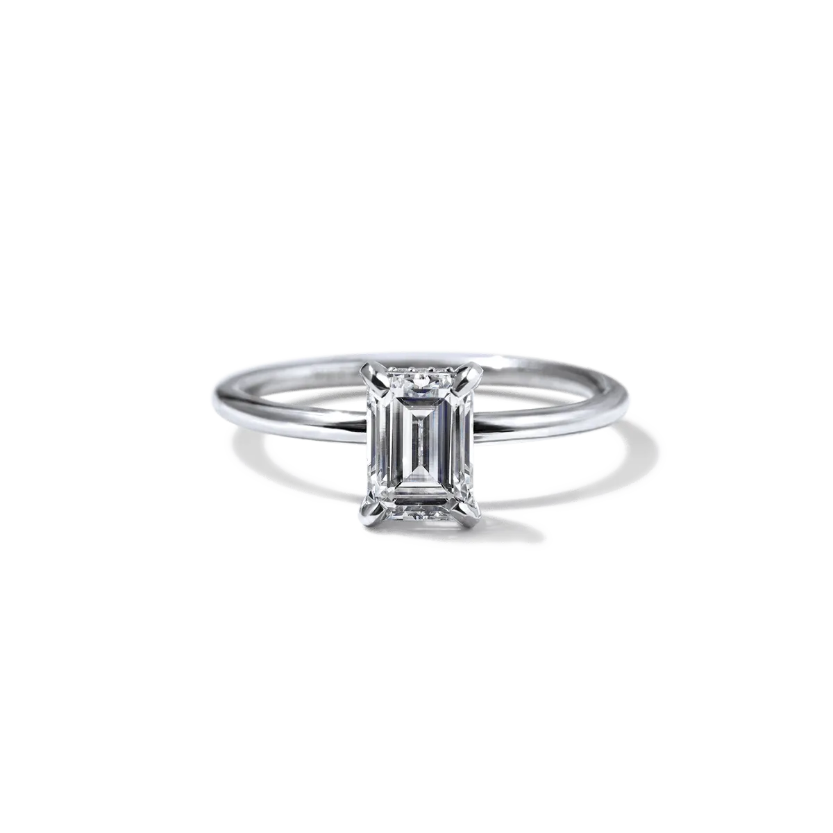 Hidden Halo Engagement Ring