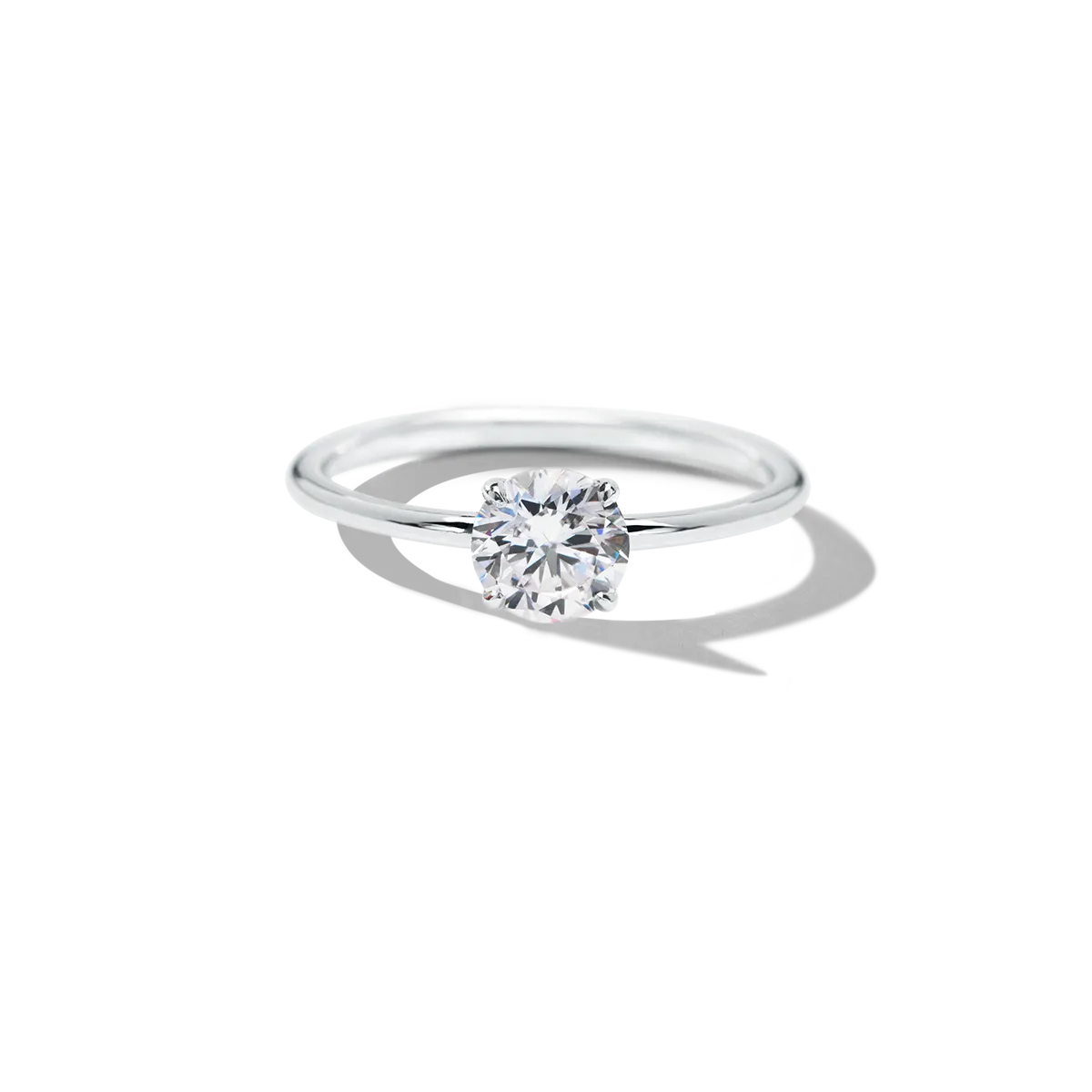 Hidden Halo Engagement Ring